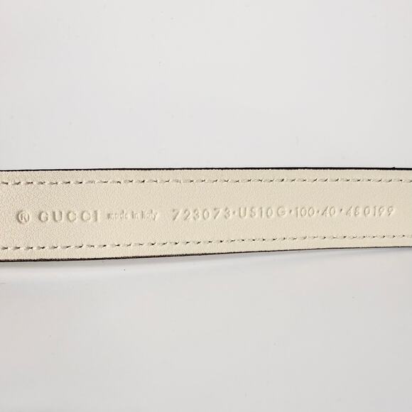 Gucci Blondie Smooth Leather Thin Belt 100 40 - Picture 5 of 5